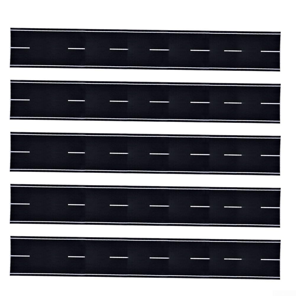 Create Curved Roads with Trimable N Scale Road Strips 5Pcs, 40mm x 500mm