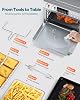 28QT Air Fryer Toaster Oven Combo, Large 12-in-1 Convection Countertop Oven with Next-Gen HeatWave Convection, 3-Layer Cooking, Rotisserie for Chicken, Fits 11" Pizza, All Accessories, Stainless Steel #5