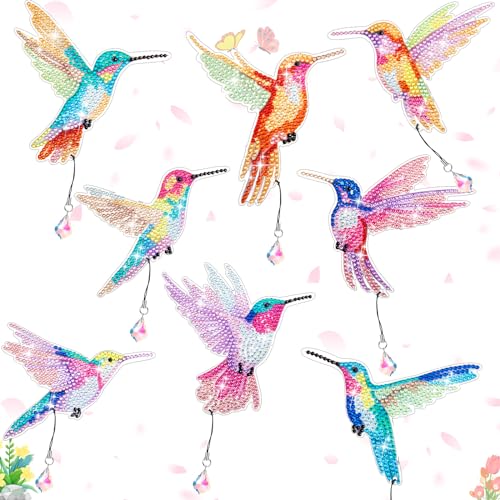 Marque-page diamant 5D colibri acrylique, cadeau DIY idéal pour adultes