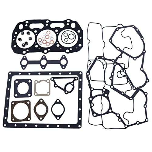 Image of Full Gasket Set Compatible with Perkins 403A-15 403D-11 403C-11 403C-17 | Compatible with Ford New Holland 2030 2035 T1510 T2210 TC30 TC33 Shibaura N843 Shibaura N843L 3 Cylinder U5LC0018 403D-15