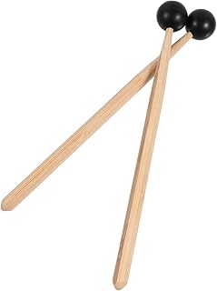 VICASKY 4 Pcs Ethereal Drum Sticks Mallet Beater Sticks Drum Mallet Wood Marimba Mallet Xylophone Stick Musical Keyboard for Adults Drumstick Rubber Hammer Silica Gel Child Bell Shaped