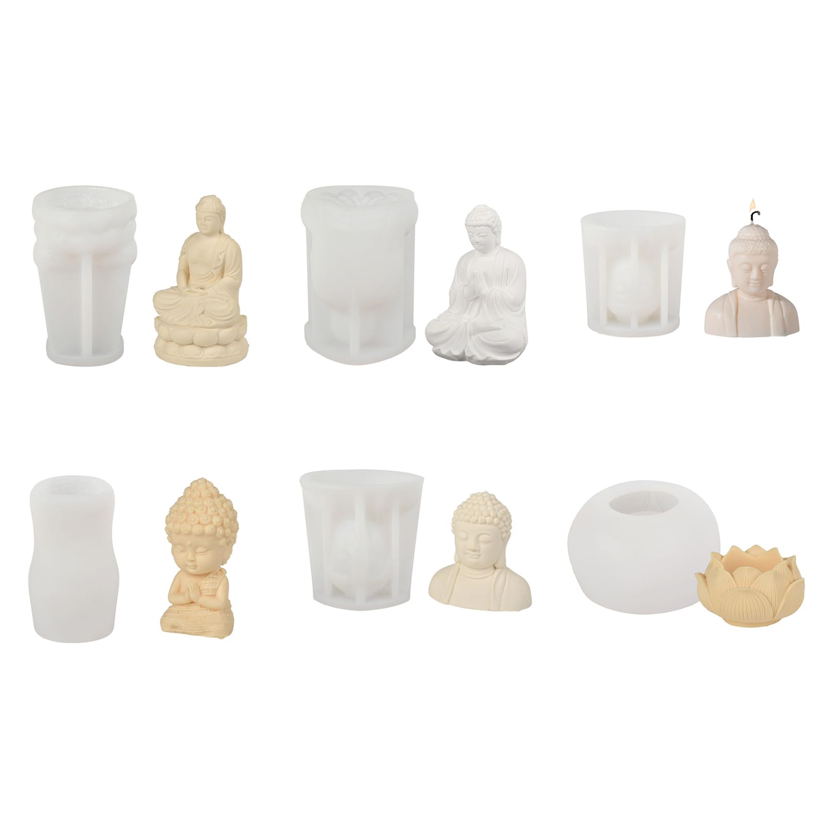 Stampo in silicone 3D Gesso Sapone Cemento Resina Festival Regalo Fare Produzione Silicone