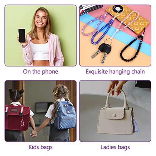 Cobee Crystal Cell Phone Lanyard, 4 Pieces Cell Phone Straps Bling Crystal Beads Phone Charm Strap Phone Lanyard Chain For Girl Women #TOP6