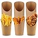 GUOYIHUA 60 Stück Kraftpapier Becher, 12oz Waffelbecher, Pommes Papier Tüten, Popcorn Tüten, Snack Pappbecher mit SchräGem Mund, für Waffeln, Chips, Popcorn, Eiscreme, Obstspieße Pop It günstig Kaufen-GUOYIHUA 60 Stück Kraftpapier Becher, 12oz Waffelbecher, Pommes Papier Tüten, Popcorn Tüten, Snack Pappbecher mit SchräGem Mund, für Waffeln, Chips, Popcorn, Eiscreme, Obstspieße