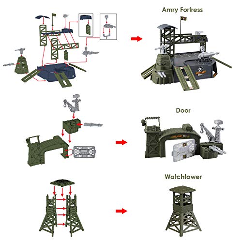 Military Base Set, Army Men Playset With Vehicles Accessories And Play Map, Plastic Christmas Toys Gifts For 3 4 5 6 7 8 Year Old Boys Girls Kids #TOP6