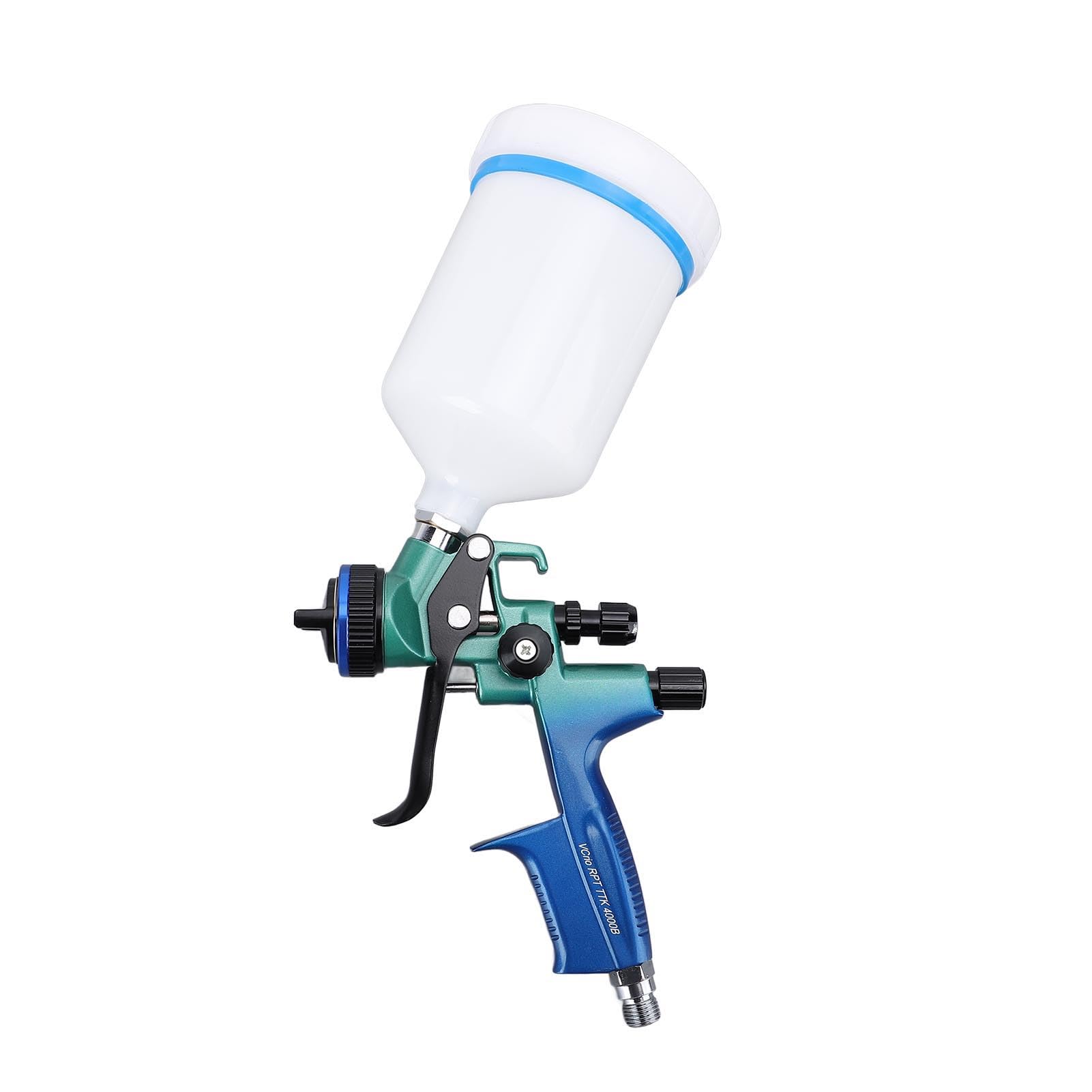 HVLP Grawitacyjny Pistolet do Sprayu Powietrza z dyszą 1,3 Mm, 600 Ml Kubka, do Podkładu Samochodowego, Malowania ścian, Malowania Domu