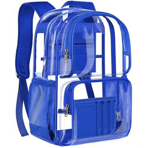 Image of PAMANO Clear Backpack Heavy Duty Transparent See Through Bag for College Work Travel Security