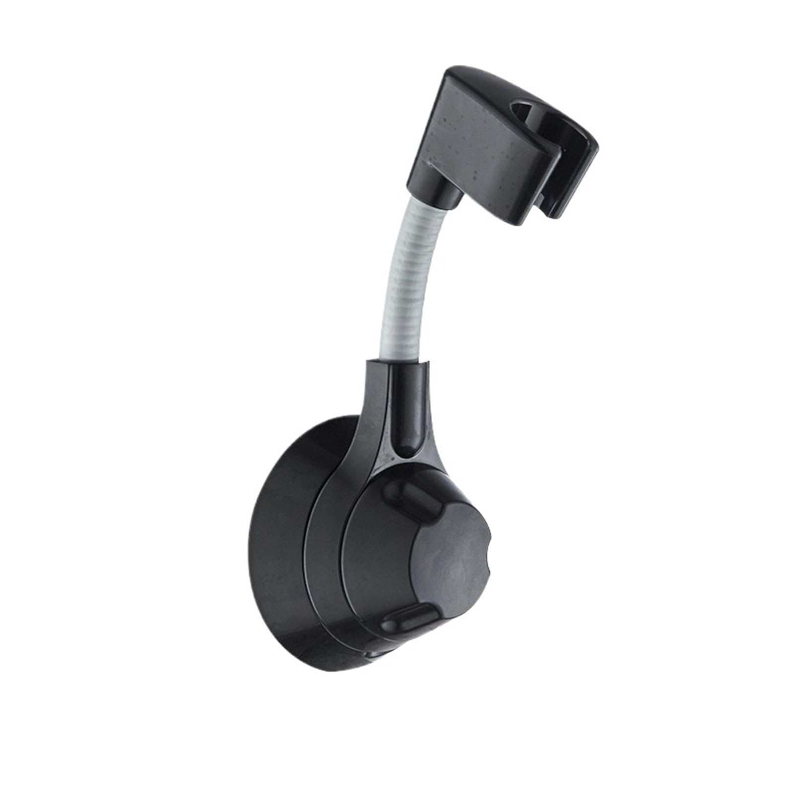Luysgbxr Black Shower Head Holder Shower Holder Adjustable Head Nozzle Handheld Punch-Free Multi Angle Rotation Bracket(Black)