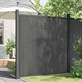 Rantry Zaunelement Grau 173x186 cm WPC Hauszaun Model4003980