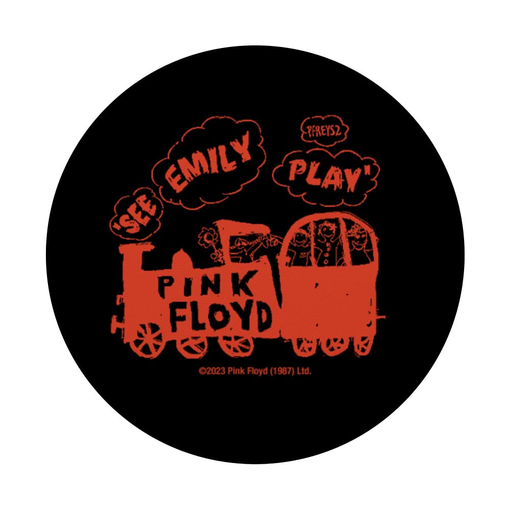 Pink Floyd See Emily Play PopSockets Swappable PopGrip, Black - Image 3