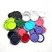IGOGO Mixed Colors Flat Bottle Caps with Holes and Rings – 1 Inch Aluminum Bottle Cap Pendants for DIY Jewelry, Crafts, Keychains – 50 PCS