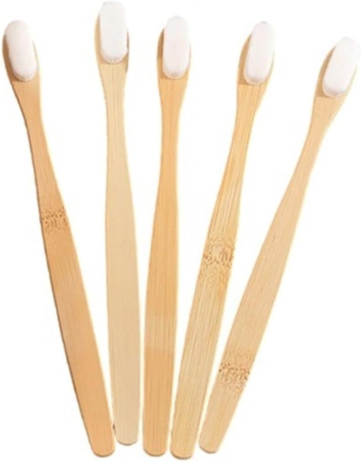 5Pcs Ultra Fine Soft Toothbrush Million Bristle Adults Vegan Teeth Deep Cleaning Oral Care Tooth Brush(Black Waves) image 4