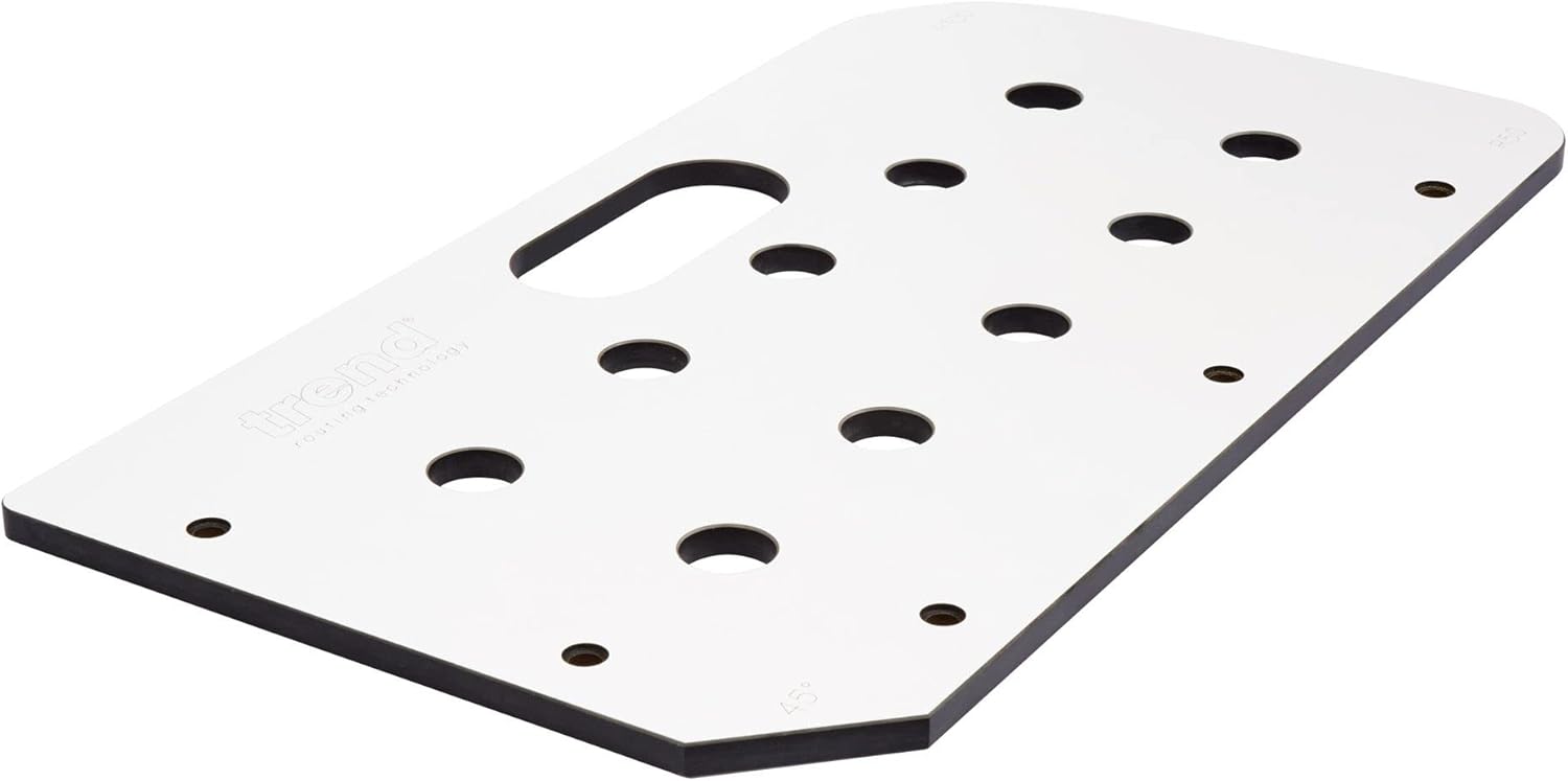 Trend Multi-Functional Table Routing Jig, MFT Style Countertops, Plunge Router Compatible, Durable Material, Corner Radii & 45 Degree End Cut, MFT/JIG