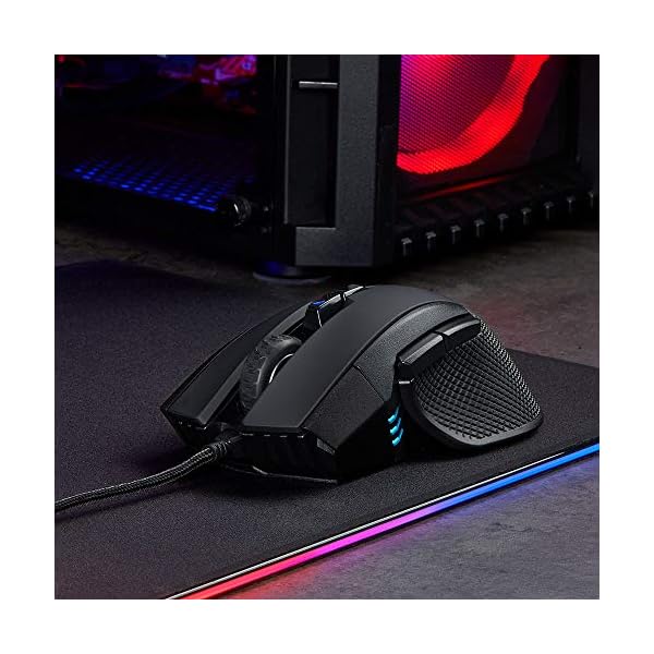 Click to see full view Ask Rufus  CORSAIR IRONCLAW RGB Wired FPS/MOBA Gaming Mouse – 18,000 DPI – 7 Programmable Buttons – Designed for Large Hands – iCUE Compatible – PC, Mac, PS5, PS4, Xbox – Black - Image 5