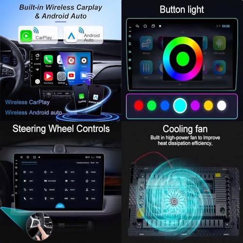 Autoradio Carplay Android Auto inalámbrico 4 nuclear pantalla táctil KIA Niro 3