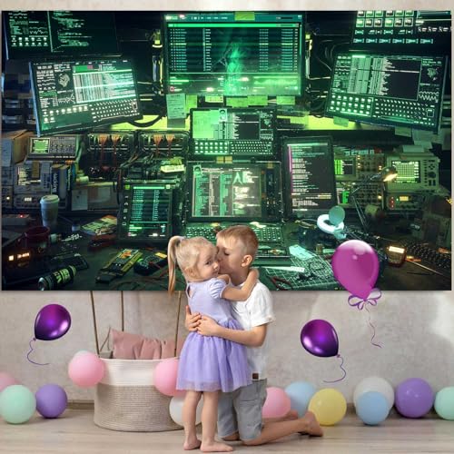 Fondo tecnológico 7x5 pies para fotografía y eventos miniatura 6