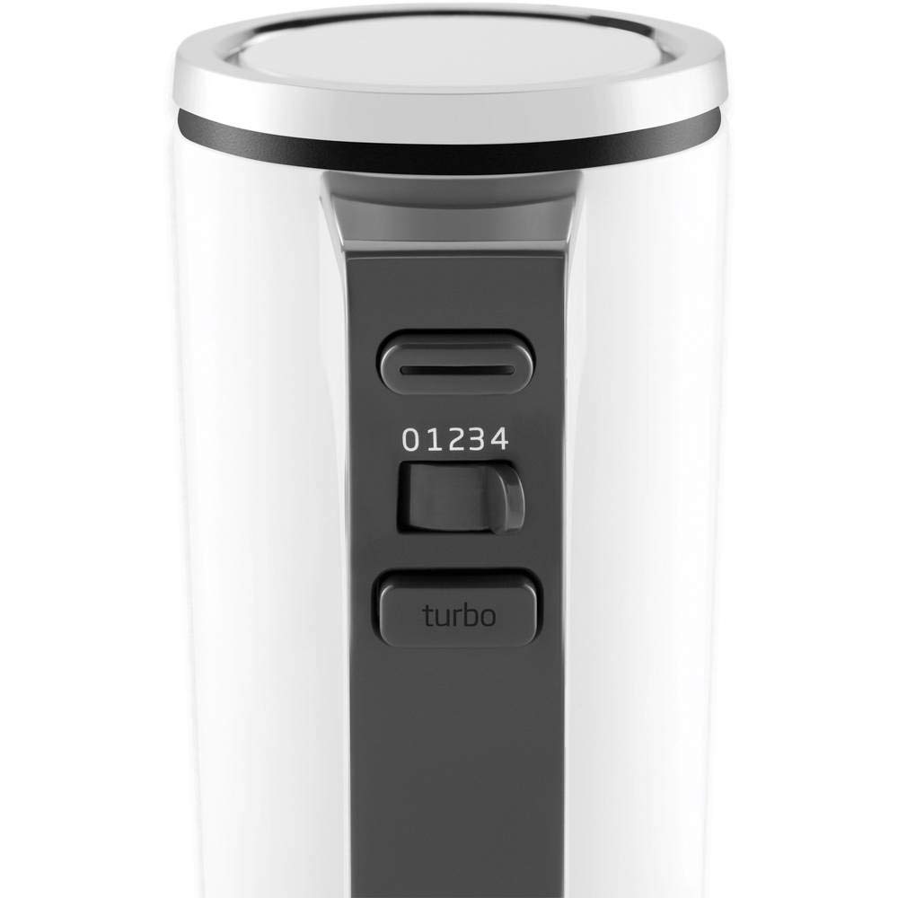 Grundig HM 6860 Handmixer mit 4l Rührschüssel, 4 Stufen, 425 W, Weiß/Schwarz