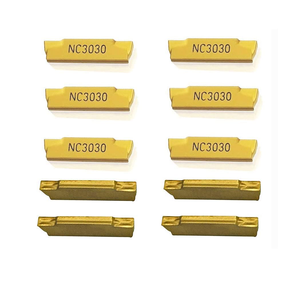 Portautensili MGEHR/L MGIVR/L per tornio da 5/8" 3/8" MGEHR/L MGIVR/L con inserti per scanalatura in carburo MGMN150/200 per acciaio (2 supporti per scanalatura 3/8 con 10 inserti mgmn150)