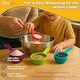 TIJAR® Measuring Cups, 4 Colorful Measuring Cups Set for Liquids & Dry Ingredients & General Kitchen Use, Perfect for Baking & Cooking, Multi Use Kitchen Essentials - Image 5