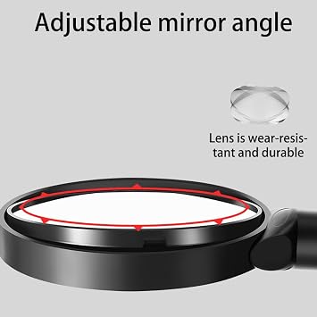2 Pack Bike Mirror for Trek Checkmate Checkmate SLR Checkpoint ALR Checkpoint ALR5, 360 Adjustable Bicycle Mirror, HD Scratch Resistant Convex Glass Rear View Mirror, Easy to Install