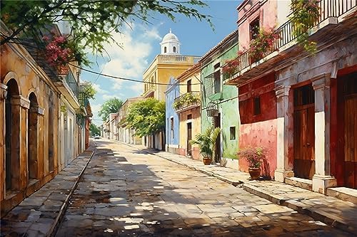 Llena tu hogar de Decoración Dominicana 8 City Dominican Republic - Santo Domingo Art Palace Oil Painting P...