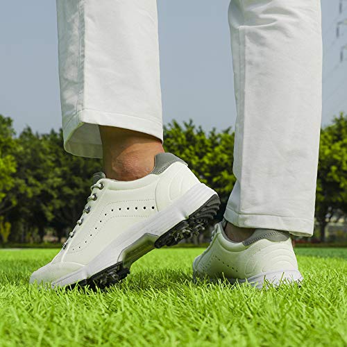 Image of THESTRON 2021 Men Golf Shoes Professional Spikes Golf Sport Sneakers Waterproof Mens Trainers Golfing