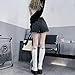 RILGOU Women Y2K Harajuku Style Kawaii Pastel Goth Fashion Casual A-Line Vintage Ribbon Ripped Trim Jeans Shorts M Black