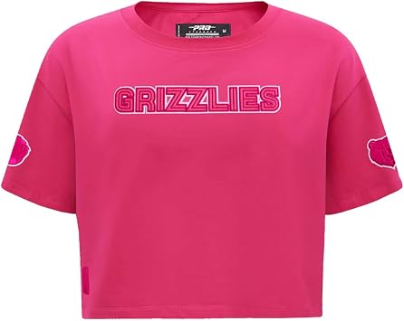 Pro Standard NBA Womens Womens NBA Classic Triple Pink Cotton Short Sleeve Boxy Tee