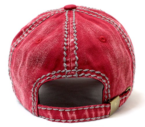 Vintage America EST. 1776 Flag Embroidery Baseball Hat miniatura 4