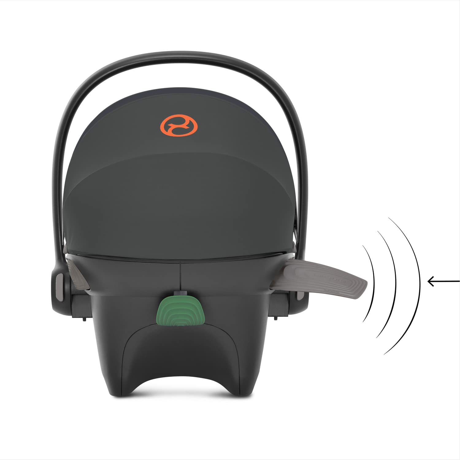 CYBEX Gold Coque Aton S2 i-Size, De la naissance à environ 24 mois, Max. 13 kg, Coussin Réducteur pour Nouveau-né inclus, Compatible SensorSafe, Lava Grey