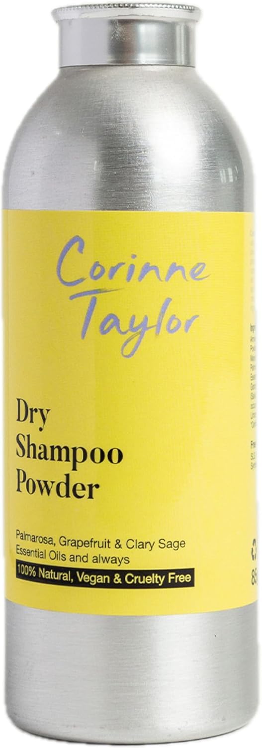 Organic Dry Shampoo Powder | Grapefruit, Palmarosa & Clary Sage | Volumising | 100% Natural | Vegan (Light 2)