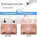 Blackhead Remover Vacuum Portable Blackhead Suction Tool with LED Display Facial Pore Cleanser Electric Acne Comedone Extractor Kit Birthday Gift (White)