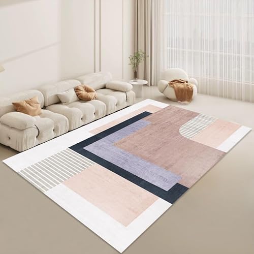BESCH Alfombra Grande 200x300cm para Salón de Pelo Corto Moderno con Base Antideslizante, Alfombras de Decoración Suave, Resistente, Lavable para Habitación, Dormitorio y Comedor