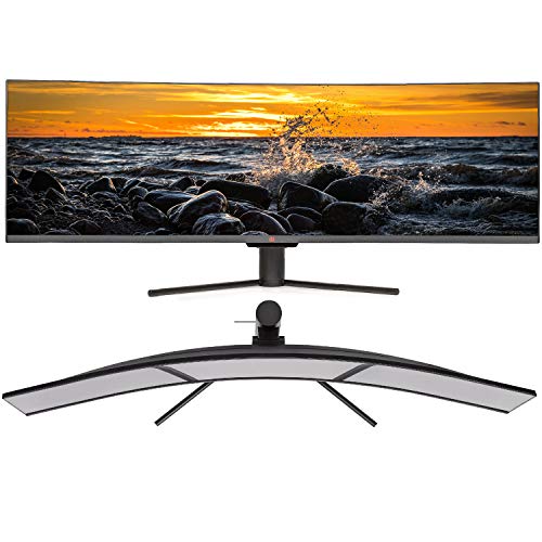 Deco Gear 49" Curved Ultrawide E-Led Gaming Monitor, 32:9 Aspect Ratio, Immersive 3840X1080 Resolution, 144Hz Refresh Rate, 3000:1 Contrast Ratio (Dgview490) #TOP6
