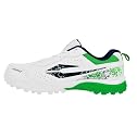 DSC Zooter XT Cricket Shoes | Material: PVC | Lightweight | Dual-Tone Outsole | Excellent Toe & Heel Protection | for Outdoor & Indoor Use | Color: White-Green | Size: 2UK /3US /34EU gallery image