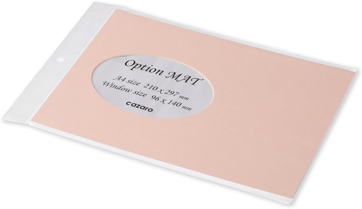 大仙 Daisen Cazaro V004P0102 Picture Frame, Option Mat, A4, Window B, Oval, Sakura