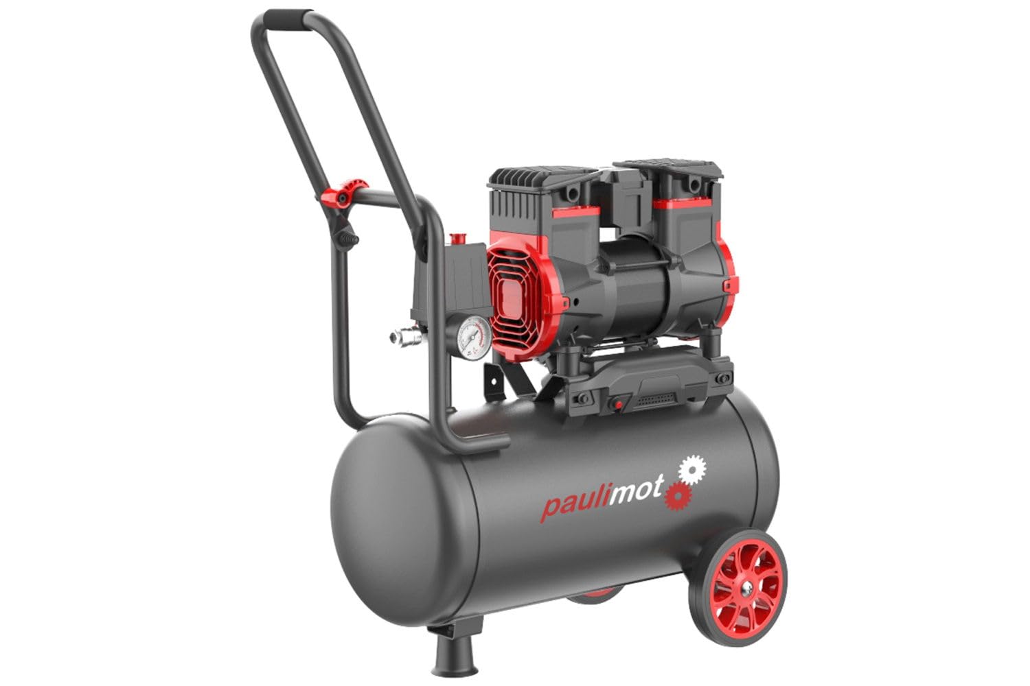 PAULIMOT Compressore silenzioso K24-A, volume serbatoio 24 litri