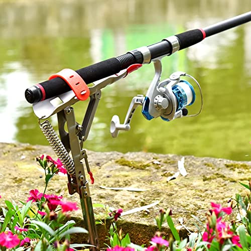 Support Canne a Peche Titulaires de Canne à pêche Pêche Acier Inoxydable Pôle Tackle Storage Accessoires de pêche en Plein air Support d'extérieur Support de Canne à Pêche