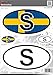 Produktbild BIKE-label Länderkennzeichen Aufkleber 2D Schweden für Auto Motorrad Tür Camper Sticker 400011