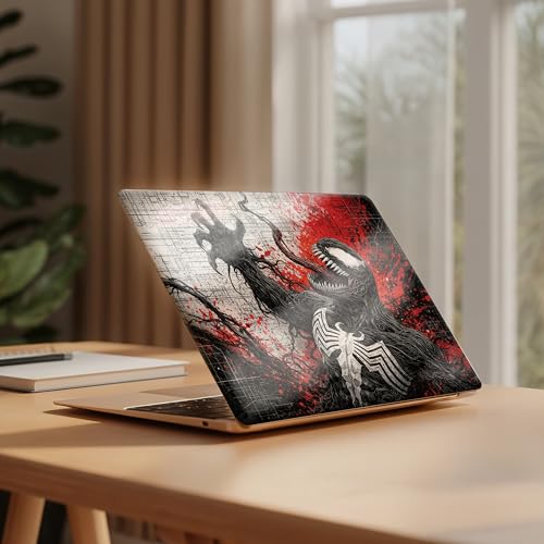 Image of NoWorries Laptop Skin for 15.6 & 14 Inch Laptop | Motivational, Superhero, Sports & Graphic Design Laptop Sticker Wrap | Premium Vinyl Laptop Cover (Venom, 13.5 x 9.5inches)