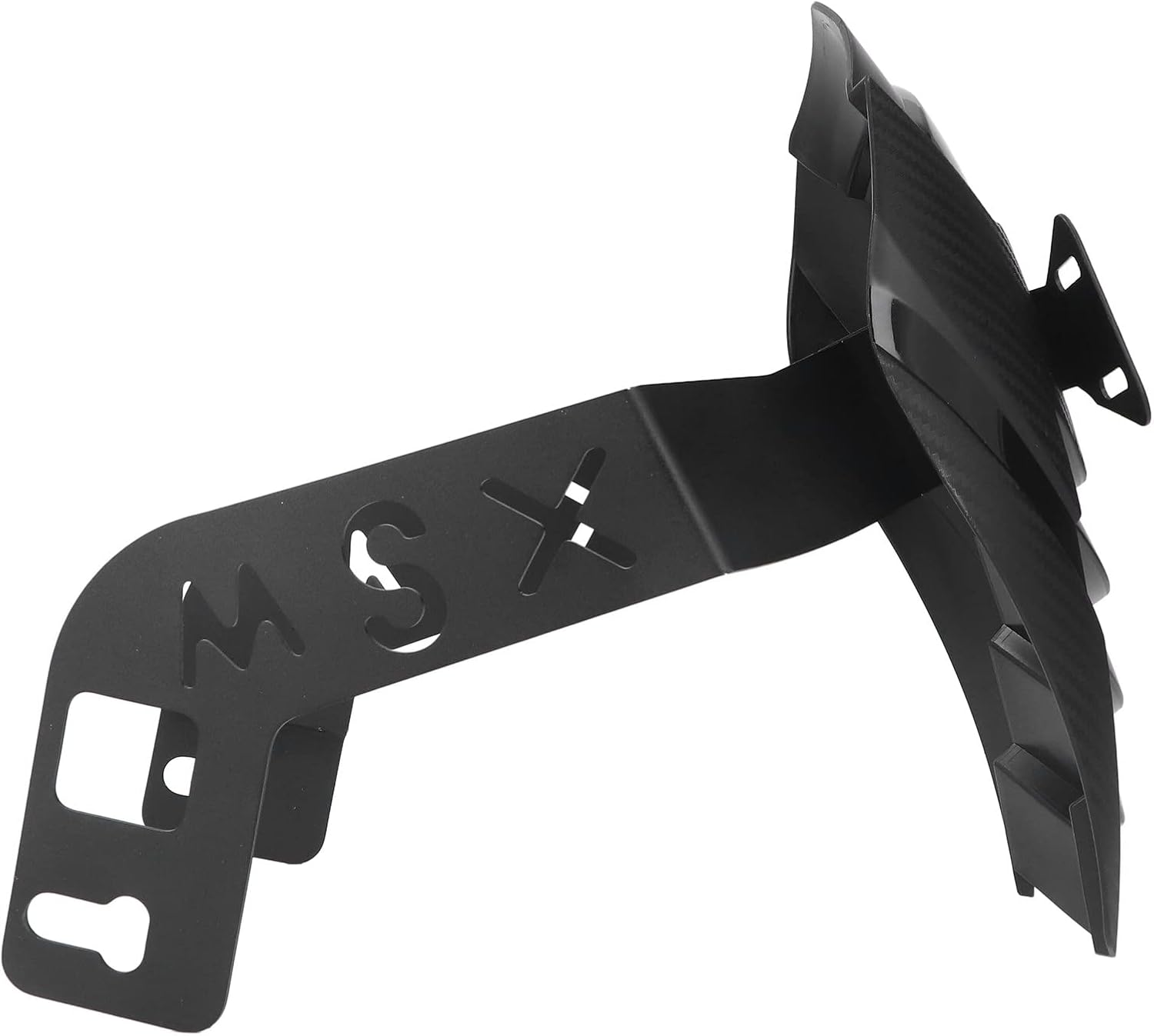 Motorcycle Rear Mudguard, Acouto Black Motorcycle Rear Mudguard, Strong Strength Wheel ProtectiveReplacement for MSX125 SF, Made with ABS and Metal, Easy to Install