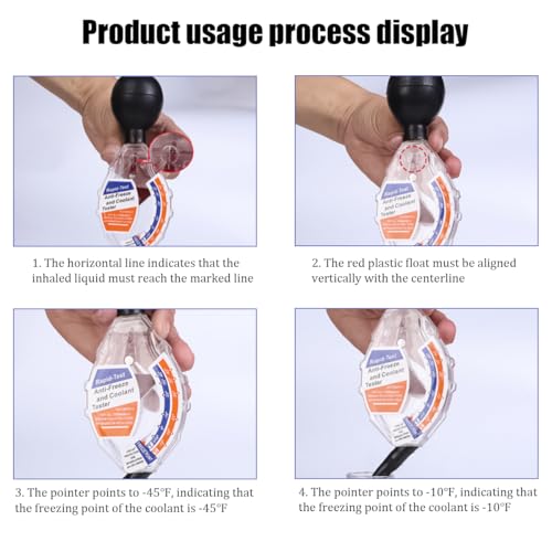 image for HZEL Car Coolant Tester, Accurate Dial Type Vehicle Anti-Freeze Coolan