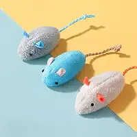 Kit Com 4 Ratinhos Com Catnip Brinquedo para gatos Erva de Gato