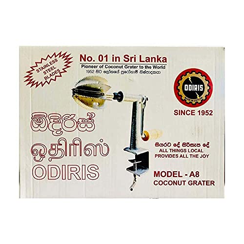 Coconut Grater Scraper Shredder Odiris (Ceylon) A8 x 1 Manually Hand Operated (Sharp Object)