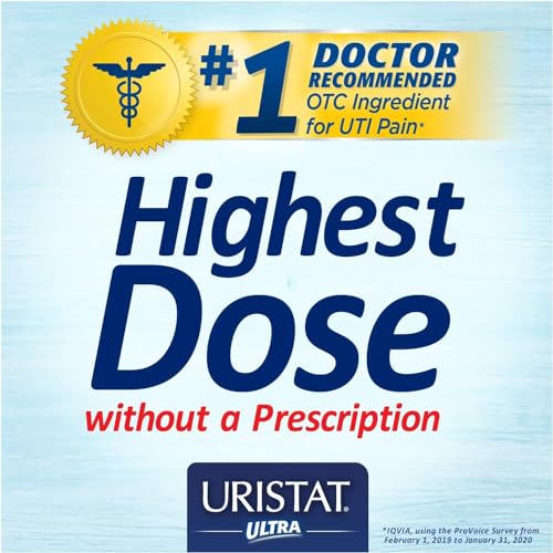 Image of URISTAT Ultra UTI Relief Pack, 1 UTI Test Strip & 12 Pain Relief Tablets (Pack of 3)