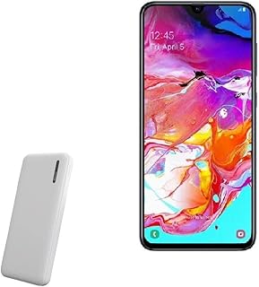 BoxWave Charger Compatible with Samsung Galaxy A70 (Charger by BoxWave) - Rejuva Power Pack, 2600 mAh Compact Portable Power Bank Charger for Samsung Galaxy A70 - Jet Black