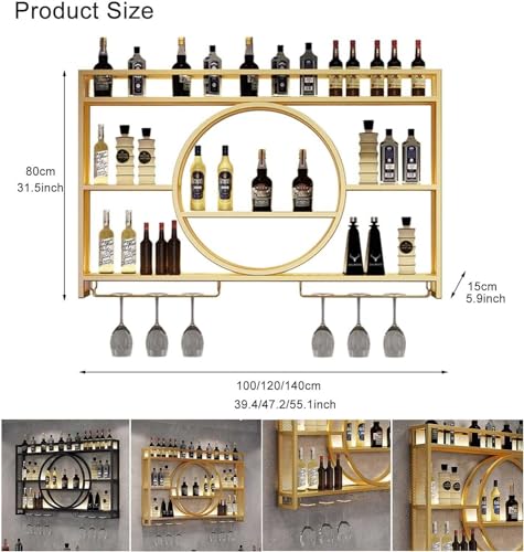 Présentoirs muraux pour bar et maison : range-bouteille fer - 3