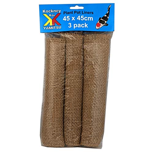 Kockney Koi Hessian Plant Pot Liners 45x45cm (3pk)