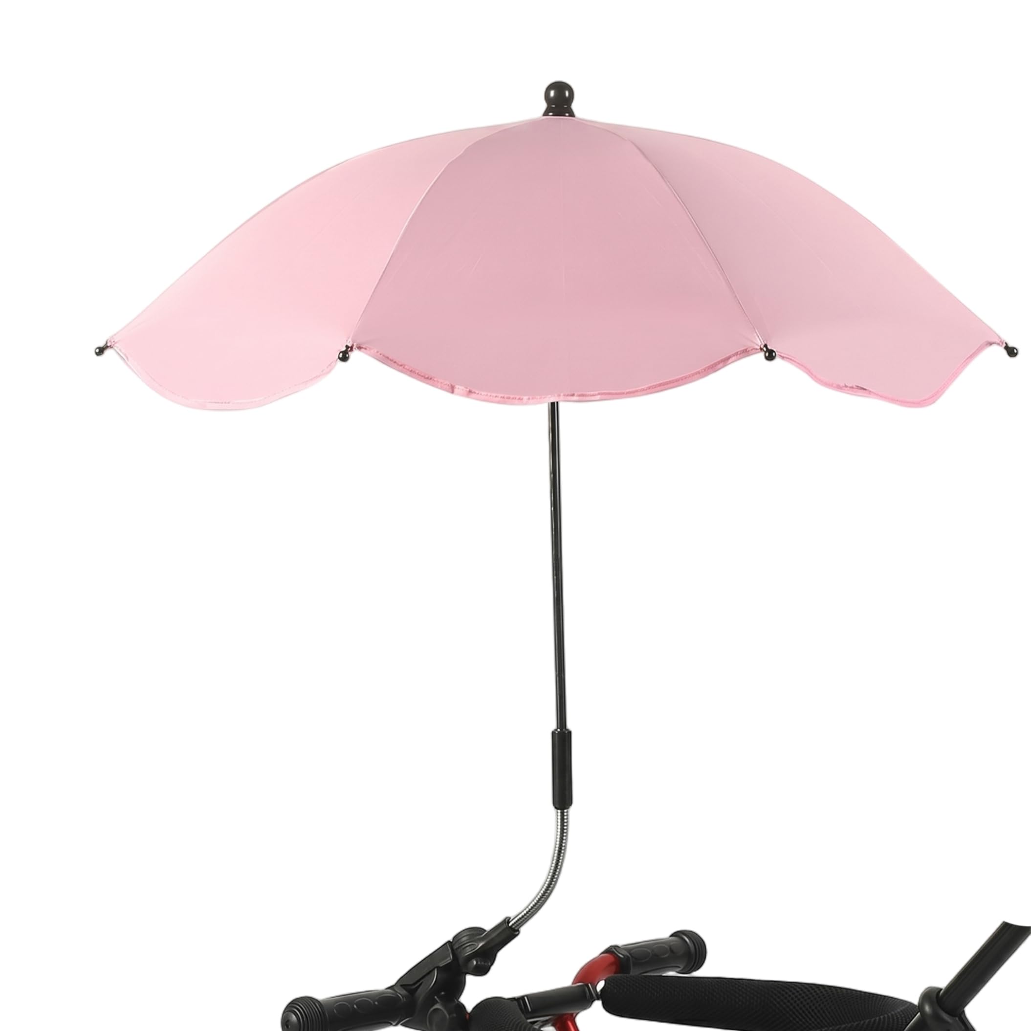 Stroller Parasol, 360° Adjustable UPF 50+ Sun & Rain Protection Stroller Umbrella with 8 Steel Ribs, Parasol Attachment for Pushchairs, Style 1