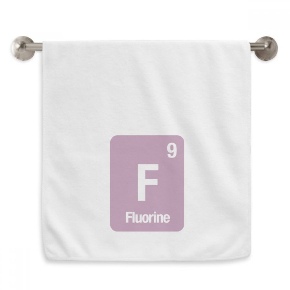 Serviette F Fluor décoration salle de bain thématique blanche